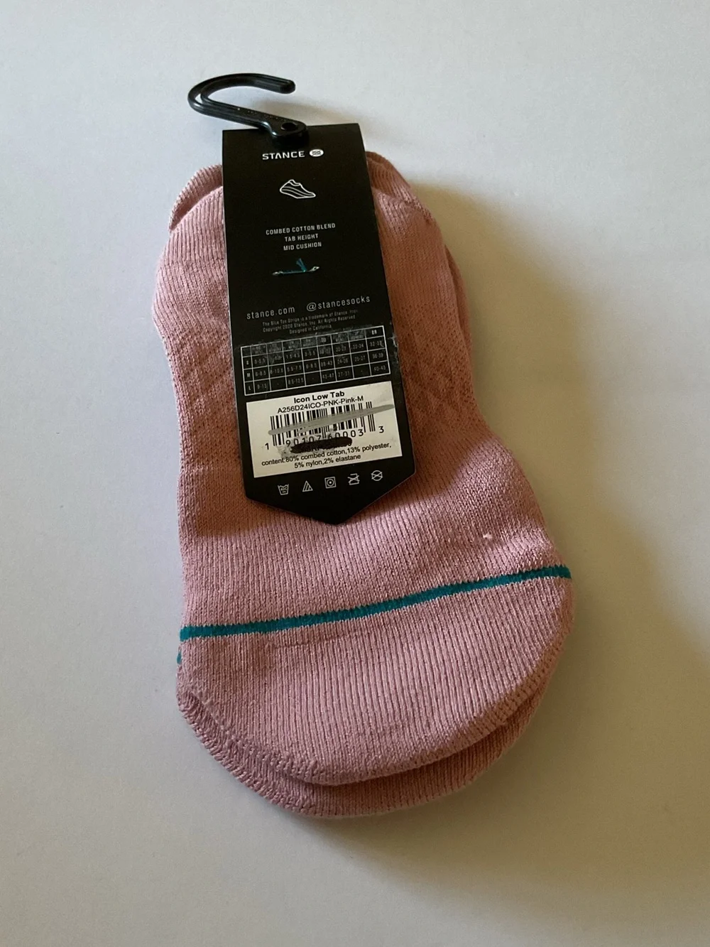 STANCE WOMENS COTTON ICON LOW TAB SOCKS PINK SIZE MEDIUM NWT
